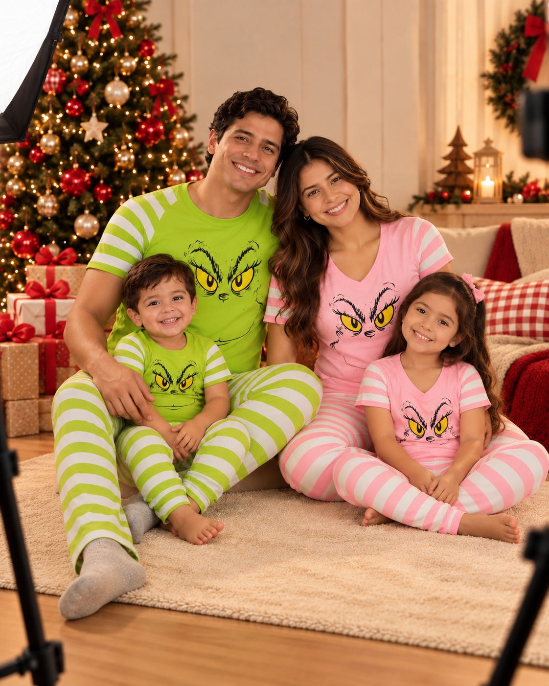 Pijama navideña de grinch - foto 2